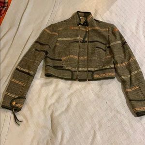 Carlisle Wool & Silk Blend Aztec Jacket